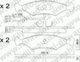 BRZDOV DESKY PEDN TRW  FORD ESCORT                1980-90 1.1 /Kombi - kliknte pro vt nhled