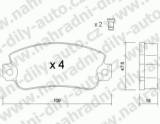 BRZDOV DESKY PEDN TRW  FIAT UNO                         1983-93 1.1 60 Selecta - kliknte pro vt nhled