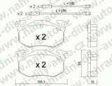 BRZDOV DESKY PEDN TRW  CITROEN BX                 1982-94 1.9 TD /Break - kliknte pro vt nhled