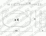 BRZDOV DESTIKY PEDN PEUGEOT 205      /1983-96 1.1 - kliknte pro vt nhled