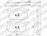 BRZDOV DESTIKY PEDN PEUGEOT 306     / 1993-97 1.1 - kliknte pro vt nhled