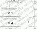 BRZDOV DESKY PEDN TRW  ROVER Serie 100   /1990-98 111 1.1i /Cabrio - kliknte pro vt nhled