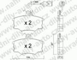 BRZDOV DESKY PEDN TRW  ALFA ROMEO 164                    /1987-98 2.0i Twin Spark - kliknte pro vt nhled