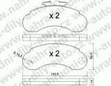 BRZDOV DESTIKY PEDN MERCEDES MB 100                      1987-96 2.4 D-TD - kliknte pro vt nhled