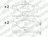 BRZDOV DESKY PEDN TRW  FIAT UNO                         1983-93 1.1 60 CS (made in Brazil) - kliknte pro vt nhled