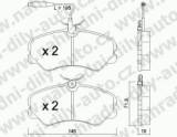 BRZDOV DESKY PEDN TRW  PEUGEOT J5       1980-93 2.5 TD /4wd (1.8 ton) - kliknte pro vt nhled