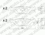 BRZDOV DESKY ZADN TRW BMW Serie 3 (E30)          1982-94 318iS - kliknte pro vt nhled