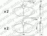 BRZDOV DESKY PEDN TRW  FIAT ULYSSE I  /220/              1994-02 2.1 12V TD (+Abs) - kliknte pro vt nhled