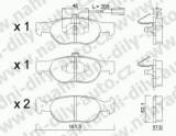 BRZDOV DESKY PEDN TRW  LANCIA DELTA    1993-00 1.4i - kliknte pro vt nhled