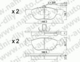 BRZDOV DESTIKY PEDN ALFA ROMEO 146                   /1994-00 1.4i Twin Spark 16V - kliknte pro vt nhled