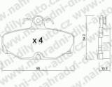 BRZDOV DESKY ZADN TRW FORD SCORPIO               1985-92 2.8 /4wd - kliknte pro vt nhled