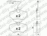 BRZDOV DESTIKY PEDN PEUGEOT 306     / 1993-97 2.0i /Cabrio - kliknte pro vt nhled