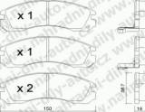 BRZDOV DESTIKY PEDN MITSUBISHI PAJERO II (V2-V4)     1991-00 2.8 TD - kliknte pro vt nhled