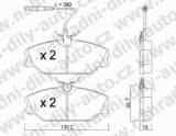 BRZDOV DESKY PEDN TRW  RENAULT SPIDER         1997-01 2.0i 16V - kliknte pro vt nhled