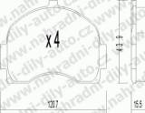 BRZDOV DESTIKY PEDN NISSAN MICRA Van            1983-02 1.5 D - kliknte pro vt nhled