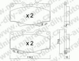 BRZDOV DESTIKY PEDN TOYOTA LAND CRUISER (J8)    1990-98 4.5i 24V (FZJ80) - kliknte pro vt nhled