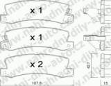 BRZDOV DESKY ZADN TRW TOYOTA AVENSIS (T22)                1997-03 2.0 D-4D /Kombi - kliknte pro vt nhled