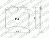 BRZDOVÉ DESKY PŘEDNÍ TRW  VOLKSWAGEN TRANSPORTER (T4)  1990-03 2.5i (15 kolo, větraný brzd.kotouč) - klikněte pro větší náhled