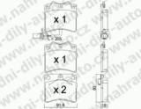 BRZDOV DESKY PEDN TRW  VOLKSWAGEN TRANSPORTER (T4)  1990-03 1.9 TD (15 kolo, vtran brzd.kotou) - kliknte pro vt nhled