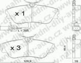 BRZDOV DESTIKY PEDN VOLKSWAGEN TRANSPORTER (T4)  1990-03 2.5 TDI (15 kolo) - kliknte pro vt nhled