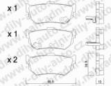 BRZDOV DESKY ZADN TRW SUZUKI SWIFT II (SF-AH-AJ)  1989-03 1.6i 16V /4wd - kliknte pro vt nhled