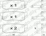 BRZDOV DESTIKY ZADN HONDA FR-V                    2004- 1.7i 16V V-TEC - kliknte pro vt nhled