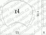 BRZDOV DESKY PEDN TRW  NISSAN PRIMERA (P10)           1990-96 1.6i 16V - kliknte pro vt nhled