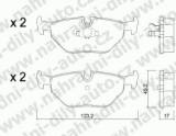 BRZDOV DESKY ZADN TRW BMW Serie 3 (E36)          1991-99 318 TDS Compact - kliknte pro vt nhled