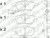 BRZDOV DESTIKY PEDN KODA OCTAVIA   1997-04 1.8i 20V Turbo (110 KW 150 HP) /SW /4wd - kliknte pro vt nhled