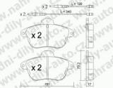 BRZDOV DESTIKY PEDN CITROEN XM                 1989-00 2.0i - kliknte pro vt nhled