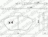 BRZDOV DESTIKY PEDN PEUGEOT 605      /1990-99 2.0i - kliknte pro vt nhled
