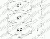 BRZDOV DESKY PEDN TRW  NISSAN PRAIRE (M11)         1989-95 2.4i /4wd - kliknte pro vt nhled