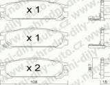 BRZDOV DESKY ZADN TRW SUBARU IMPREZA (GC-GF)    1992-00 1.6i 16V /4wd /Coupe /Kombi (+Abs) - kliknte pro vt nhled