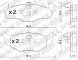 BRZDOV DESKY PEDN TRW  KODA FABIA     2006-  1.4 TDI - kliknte pro vt nhled