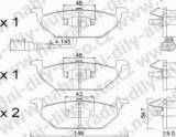 BRZDOV DESKY PEDN TRW  VOLKSWAGEN BEETLE              1998- 1.9 TDI (66 KW 90 HP) - kliknte pro vt nhled