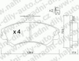 BRZDOV DESTIKY PEDN MITSUBISHI COLT VI (CZ)                  2004- 1.5 DI-D - kliknte pro vt nhled