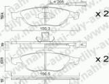 BRZDOV DESTIKY PEDN ALFA ROMEO 156 - 156 Sportwagon  1997-06 1.6i Twin Spark 16V - kliknte pro vt nhled