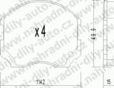 BRZDOV DESTIKY PEDN MITSUBISHI COLT IV (CA)                  1992-96 1.6i 16V - kliknte pro vt nhled