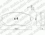 BRZDOV DESTIKY PEDN MITSUBISHI COLT V (CJ)                   1996-04 1.5i 16V - kliknte pro vt nhled