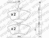 BRZDOV DESKY PEDN TRW  RENAULT ESPACE III     1997-02 2.0i 16V - kliknte pro vt nhled