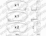 BRZDOV DESTIKY PEDN NISSAN SUNNY (N14)             1991-96 2.0 D - kliknte pro vt nhled