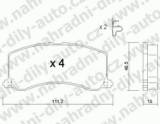 BRZDOV DESKY PEDN TRW  SUZUKI BALENO               1995- 1.3i 16V /Kombi - kliknte pro vt nhled