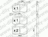 BRZDOV DESKY PEDN TRW  ALFA ROMEO GTV                   1995-06 3.0i V6 24V - kliknte pro vt nhled