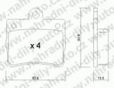 BRZDOV DESTIKY ZADN MERCEDES Classe C /202/               1993-00 200 D (od sla A419829/F443893) - kliknte pro vt nhled