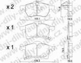 BRZDOV DESTIKY PEDN, MEYLE  OPEL ZAFIRA A     1999-05 2.0 16V DTI - kliknte pro vt nhled