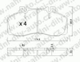 BRZDOV DESTIKY PEDN MERCEDES 405D-814D (T2)              1977-96 809D-811D-814D - kliknte pro vt nhled
