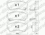BRZDOV DESKY PEDN TRW  NISSAN ALMERA (N15)            1995-00 1.6i 16V - kliknte pro vt nhled