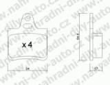 BRZDOV DESKY ZADN TRW CITROEN BX                 1982-94 1.1 - kliknte pro vt nhled