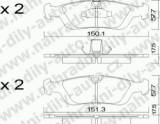 BRZDOV DESTIKY PEDN, MEYLE  BMW Z3                     1996-03 1.9i 16V Roadster - kliknte pro vt nhled