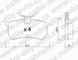 BRZDOV DESKY ZADN TRW FORD FIESTA                2002- 2.0i 16V ST150 - kliknte pro vt nhled